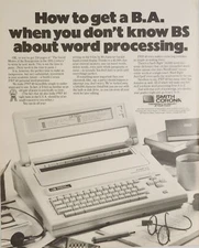 1988 Print Ad Smith-Corona PWP 40 Word Processor with Electronic Dictionary