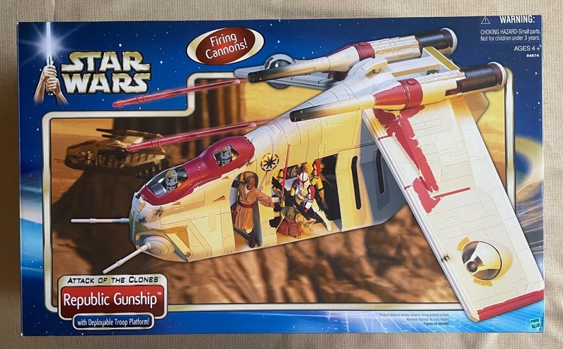 REPUBLIC GUNSHIP Saga Collection Attack of the Clines AOTC 2002 MIB