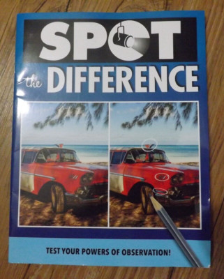 NEW Spot The Difference Puzzle Book Test your observation Exercise Your Brain!