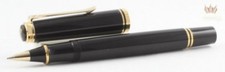 PELIKAN SOUVERAN R600 BLACK RESIN WITH GOLD TRIM ROLLER BALL PEN GREAT OLD LOGO