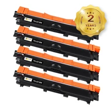 4 Pack Black TN221 Toner Compatible With Brother HL-3140CW HL-3170CDW MFC-9130CW
