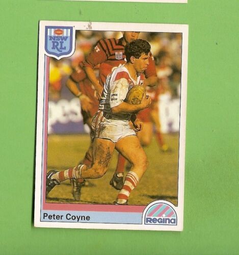 1992  RUGBY LEAGUE CARD #17  PETER  COYNE, ST GEORGE DRAGONS - Foto 1 di 1