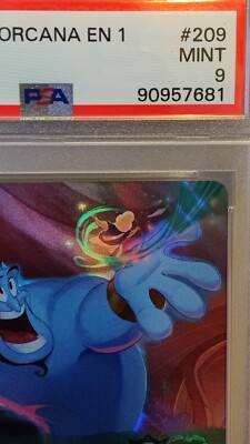 Double Sword Error Genie PSA 9 Enchanted Lorcana First Print