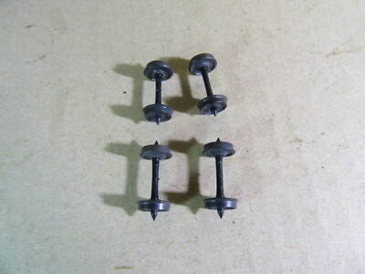413x Vintage Kadee USA HO 4 Achsen + 8 Räder Metall Abstand 15mm 1:87