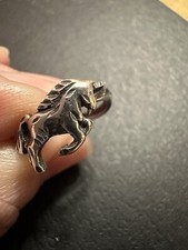 Sterling Silver Leaping Unicorn Ring