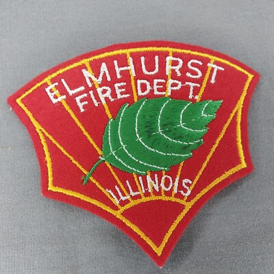 Elmhurst IL Illinois Fire Dept Felt 4" Patch | eBay
