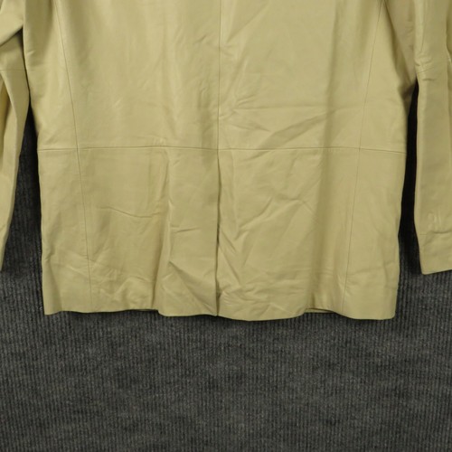 Banana Republic Sport Coat Mens XL 100% Leather 2 Button Up Lined Jacket - Picture 18 of 24