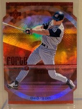 1999 Upper Deck FORTE RED TRIPLE #1 Darin Erstad Angels RARE DIE CUT INSERT /100