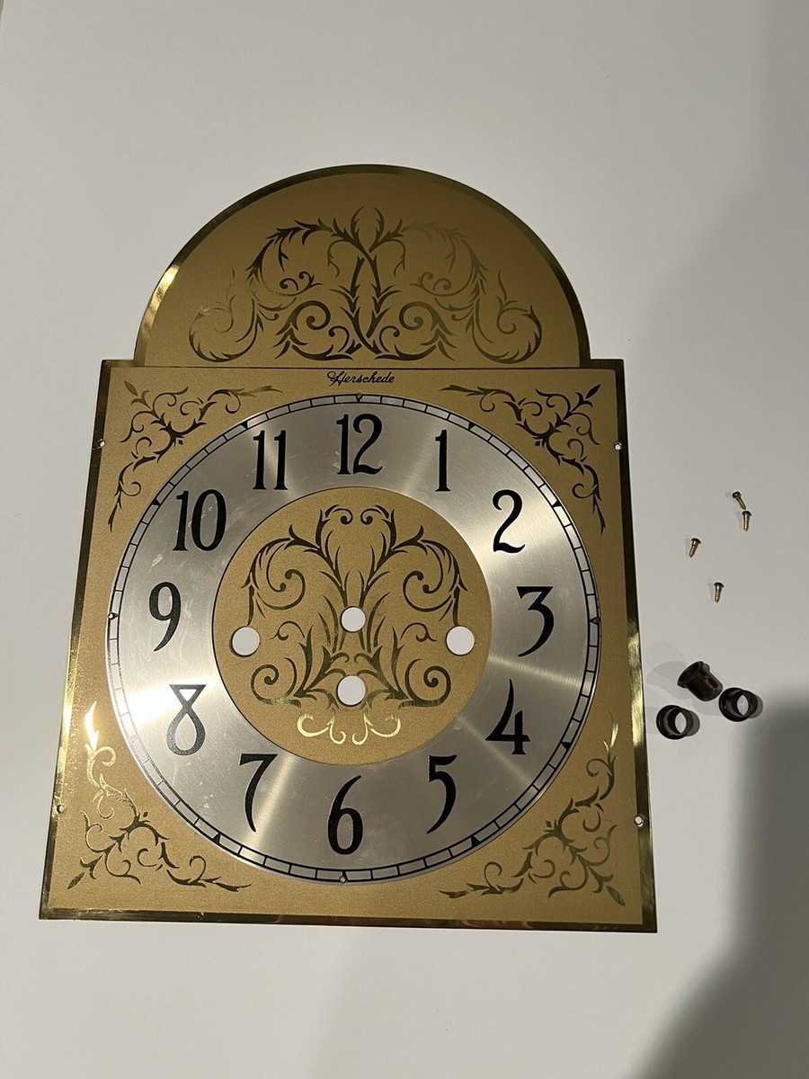 Antique/Vintage Herschede Grandfather Clock face Dial