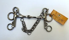 New Centaur Tom Thumb Pelham Slow Twist English Snaffle XL Horse Bit 5 3/4"