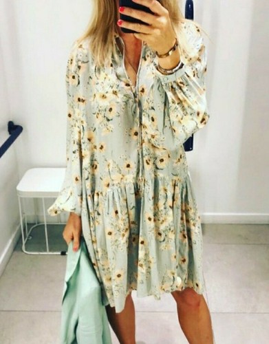 H\u0026M Trend Mint green floral bloom 