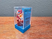 Chessex Gemini Red-White/blue CHX30022 Polyhedral 7pc Set OOP LAB DICE