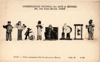 CPA PARIS (3e) Cnam - Petits Automats Dits Bonshommes Martin (215281)