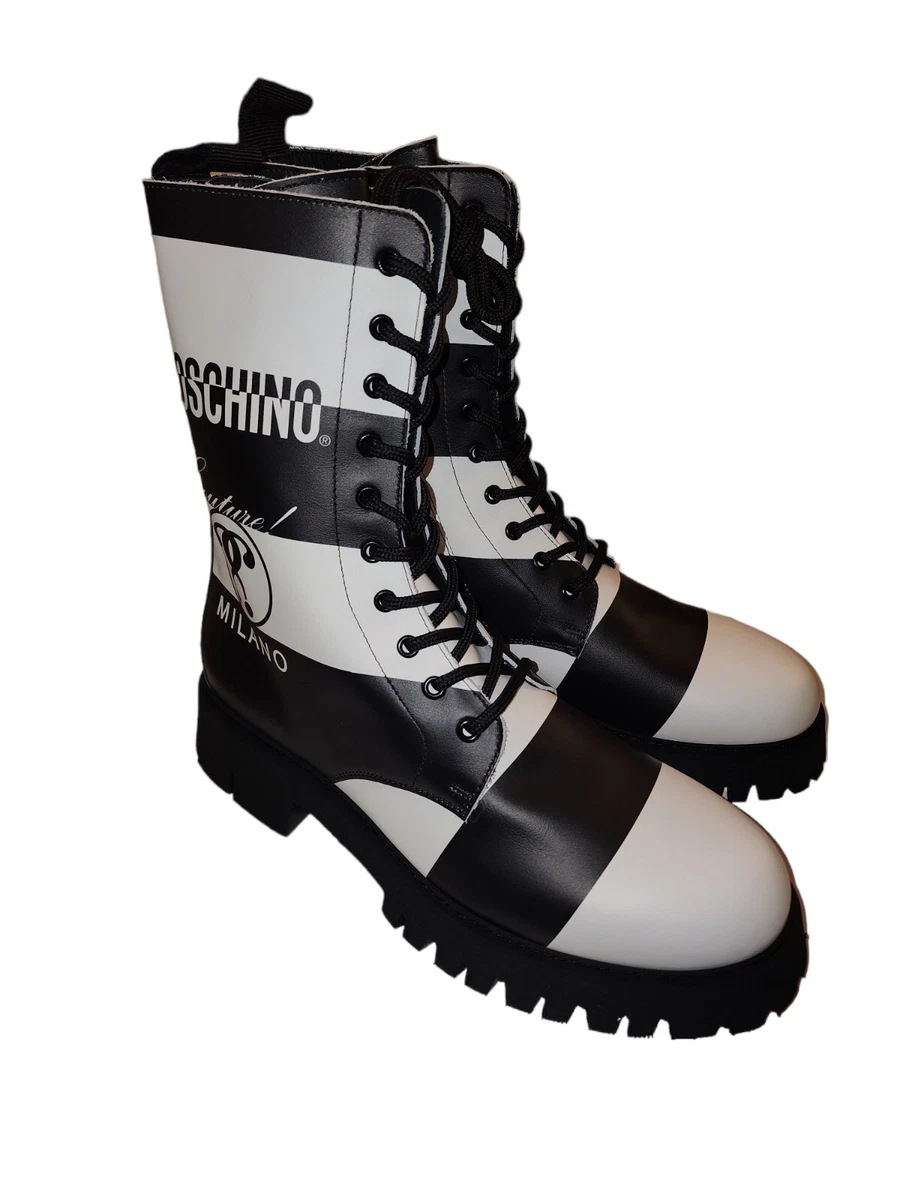 Mens moschino boots sale