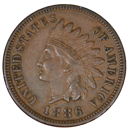 1886 Indian Head Cent - Type 1 ~ AU