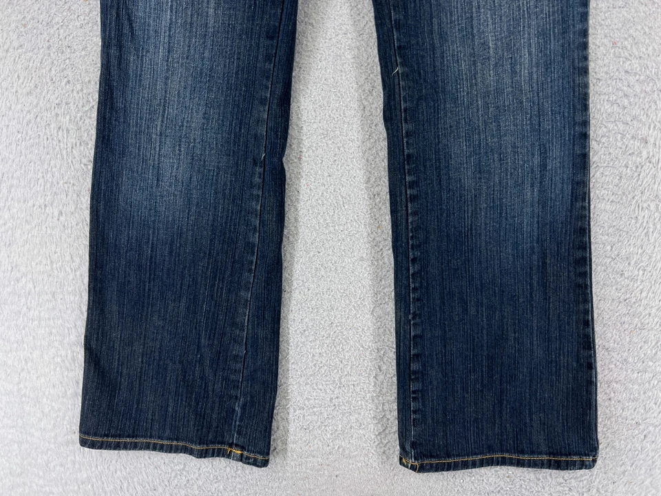 Bisou Bisou 裤子女式 10 蓝色牛仔裤喇叭低深水洗棉 31x31 — 第 2/4 张图片