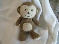 carters monkey lovey baby monkey GRAY rattle just one light rust brown tan 8"