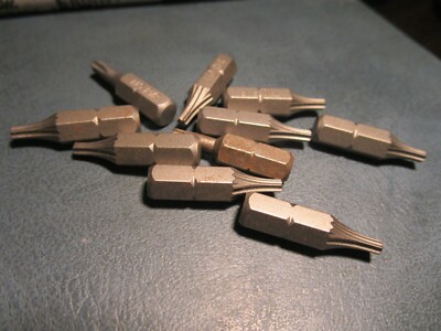 (10) T-10 Torx  1/4''Hex 1''OAL Rock River  Insert Bit
