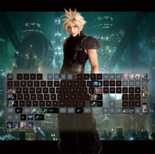 Final Fantasy 7 PBT RGB Mechanical keyboard/k...