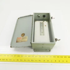 Hoffman A-12064CH 12" x 6" x 4" Electrical Enclosure W/Back Plate & Hinged Door