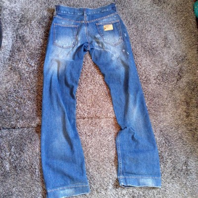 Dolce&Gabbana Men M D&G Denim Blue 46 72Cm Luxury Vintage Modern 