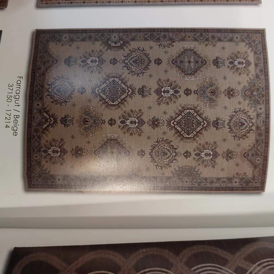 Brand new Karastan Wool Rug Belingham Farragut-Beige 5'5"x8',3" Southwestern - Image 4 of 4