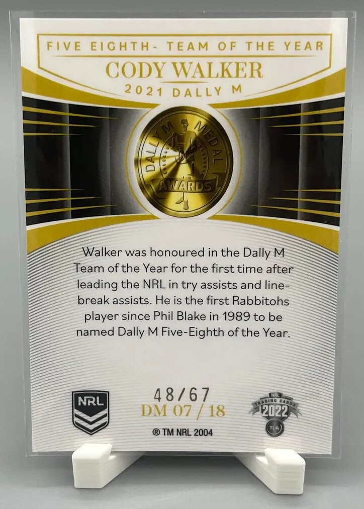 2022 NRL Elite PRIORITY Dally M 48/67 Cody Walker Rabbitohs eBay