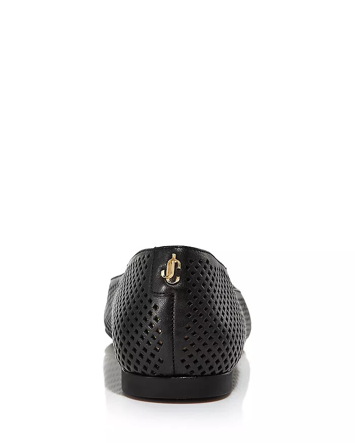 New JIMMY CHOO Perforated Shoe,38/7.5,Square Toe.SPAIN,Back