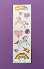 Mrs. Grossman’s Unicorn Love Sticker Strip