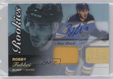 2015-16 Fleer Showcase Flair Premium Materials 11/35 Robby Fabbri Patch Auto 0f8