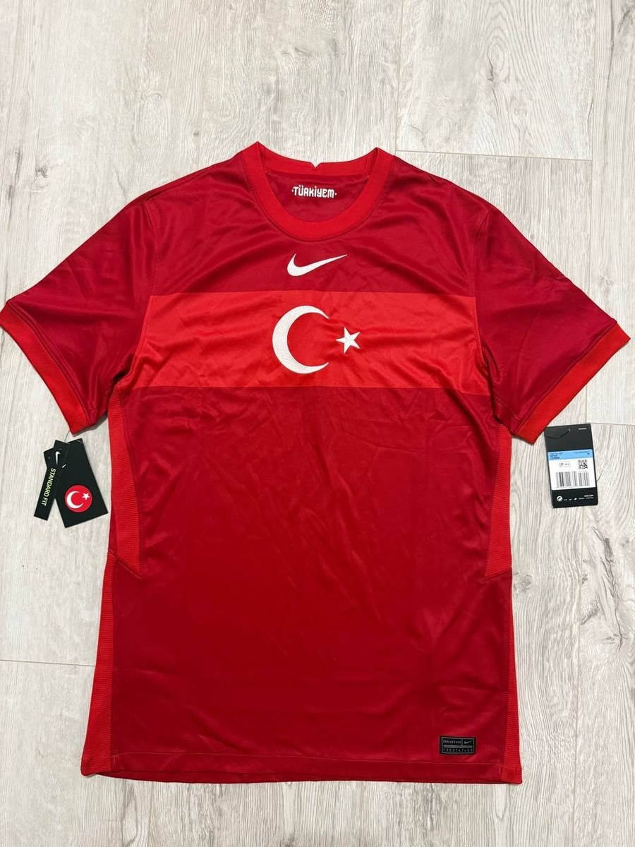 TURKEY 2020/2021 HOME FOOTBALL SHIRT SOCCER JERSEY NIKE CD0734-687