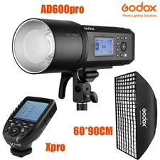 Godox AD600Pro 600Ws TTL Outdoor Flash Strobe Xpro Trigger 60 90cm Grid Softbox