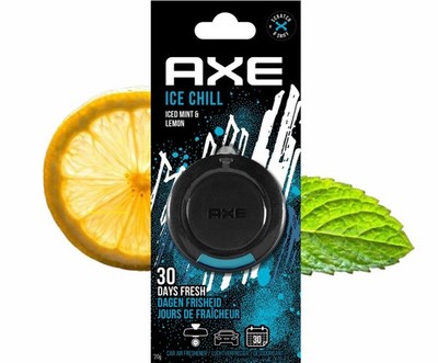 AXE ICE CHILL Duftspender Lufterfrischer Spiegel Anhänger Lemon Mint Minze Zitro
