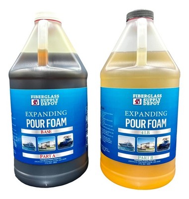 Liquid 4Lb Density Expanding 2 Part Closed Cell Polyurethane Pour Foam Gal Kit