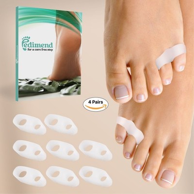 Big Toe Glätter Gel Ballenspreizer Pinky Zehentrenner Zehenkorrektor 8 Stück