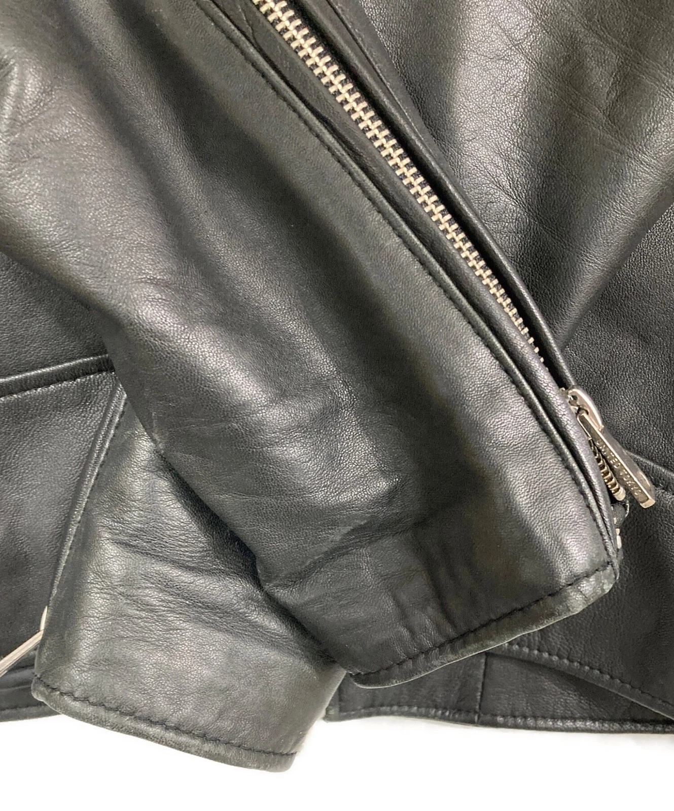UNITED TOKYO Single Leather Riders Jacket Made in Japan Men's Size 1 Black image 9