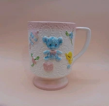 VTG RELPO Ceramic BABY COFFE MUG / PLANTER Japan (Stamped 6178) 4.6"x3.6"