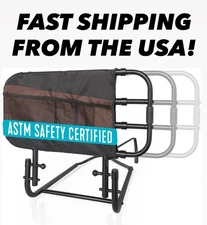 Stander EZ Adjust Bed Rail Elderly Adults Home Bed Railing & Assist Handle $109