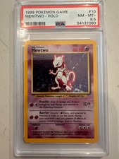 Mewtwo Unlimited Holo Base Set Card 010/102 PSA 8.5