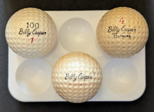 vtg lot BILLY CASPER - Signature golf balls - Wilson - 100 - Biltmore - Victory