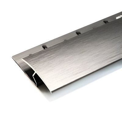 Übergangsstange Teppich-Hartboden 50 mm gebürstet Zinn Aluminium 2,7 m 7,8 mm pro