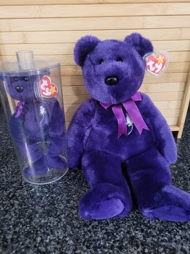 Vintage Ty Beanie Babies Princess Diana Memorial Bear/buddy 1997 and Case Lot 2