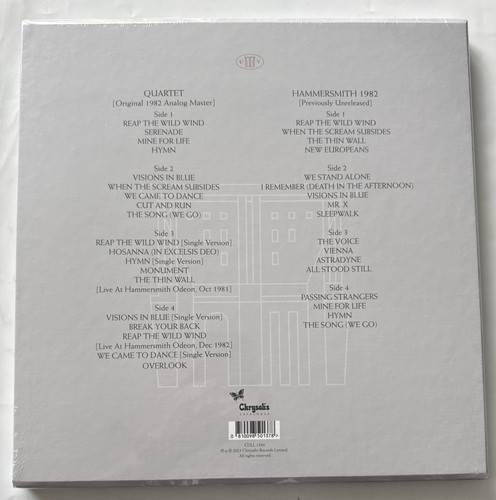 ULTRAVOX LP x 4 Quartet CLEAR VINYL Half-Speed Remastered BOX SET New SEALED - Picture 3 of 3