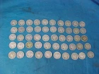 50-US Coins SILVER MERCURY DIMES 5.00$ Face Value Various Dates