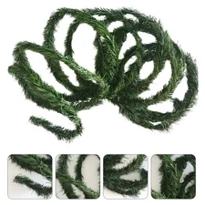 Green Holiday Garland Indoor Outdoor Christmas Decorations Pine Garland