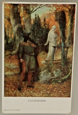 M Munk Wien Kunstpostkarte Szene Oper ''Tannhäuser'' Richard Wagner 1914 (133106)