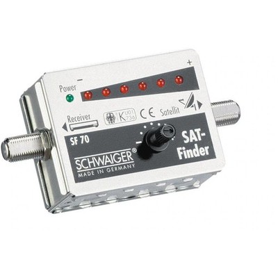 Schwaiger SAT Finder 6 LED Ton exakt ausrichten Empfangspegel Satellitenanlage