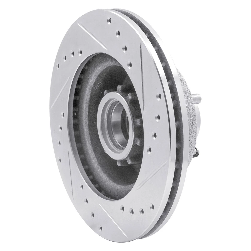 For Dodge Charger 73-76 Brake Rotor DFC Premium Drilled & Slotted Front Driver Foto 4 de 4