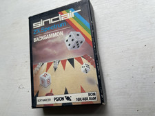 SINCLAIR ZX Spectrum 'BACKGAMMON' Rom CARTRIDGE 16k/48k Ram Boxed Free P+P