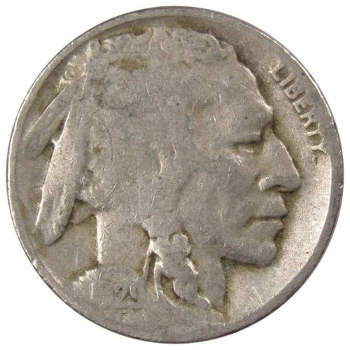 1929 D Indian Head Buffalo Nickel Circulated 5c Coin Collectible